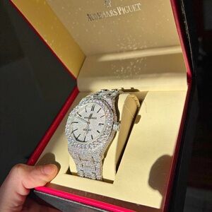 Audemars Piguet Silver and Diamond Luxury Watch